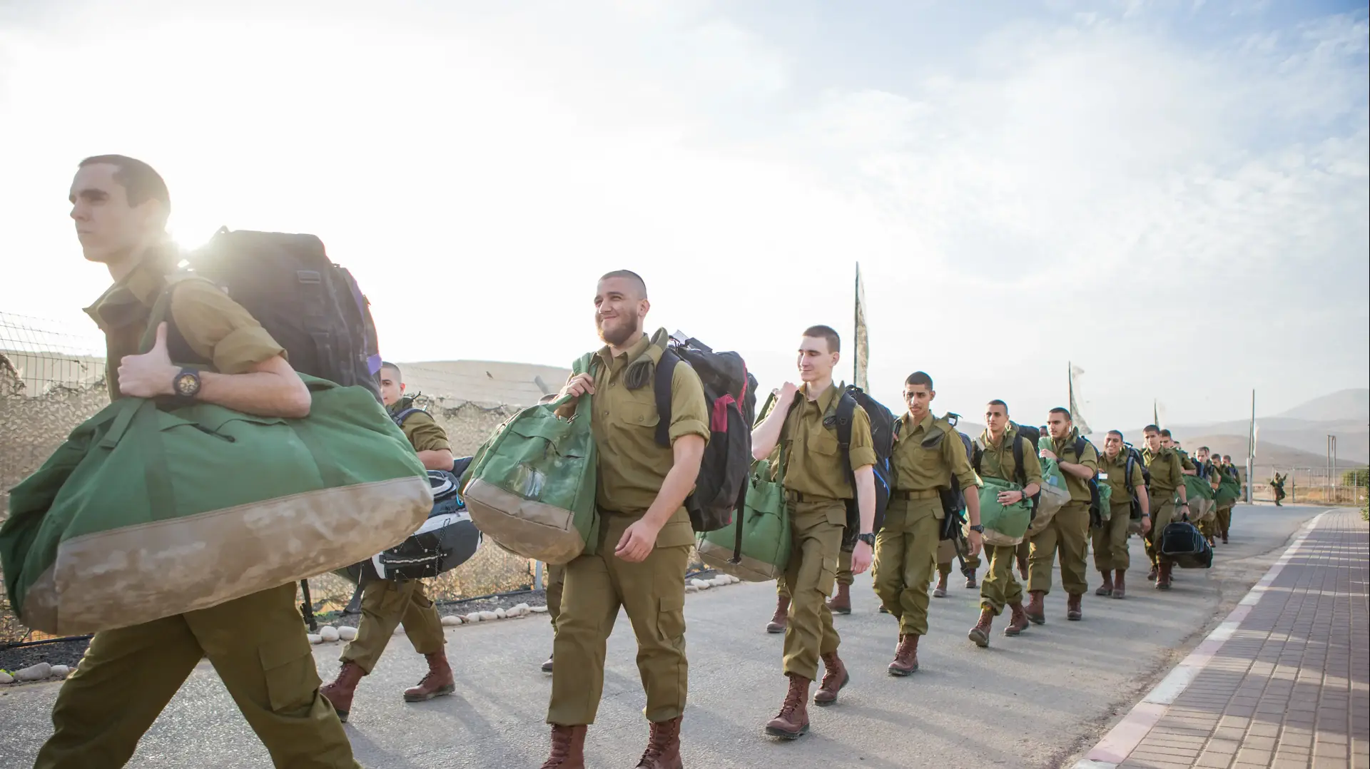 חיילים מתגייסים לחטיבת כפיר, נובמבר 2016