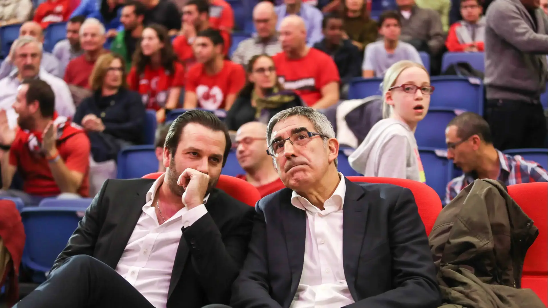 מזכ"ל היורוליג ג'ורדי ברתומאו לצד הבעלים של הפועל ירושלים אורי אלון