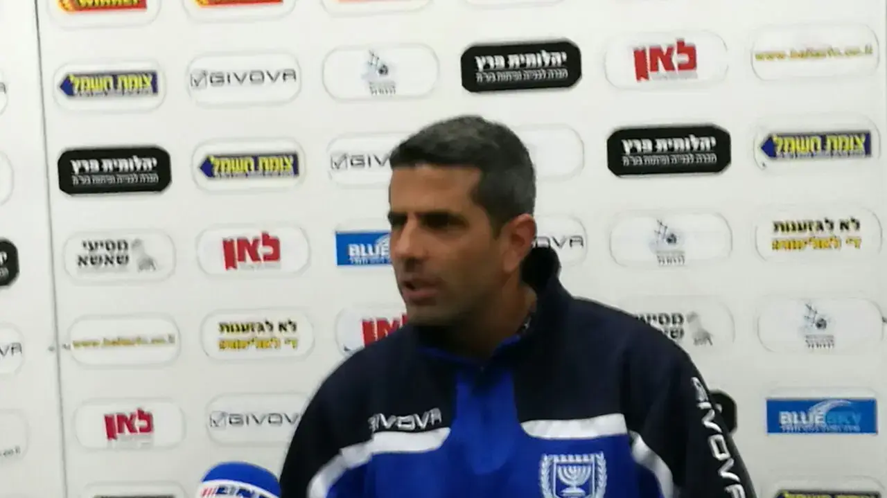 מאמן בית"ר ירושלים שרון מימר עם דן מורי