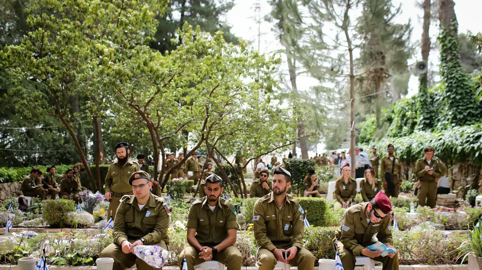 טקס לזכר חללי צה"ל בקרית שאול, ירושלים 1 במאי 2016