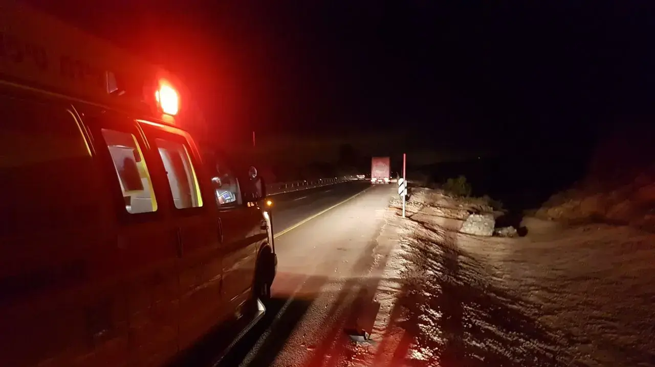 הולך רגל כבן 30 נהרג מפגיעת משאית בכביש 34 סמוך לצומת ניר עם, 12 ביוני 2017