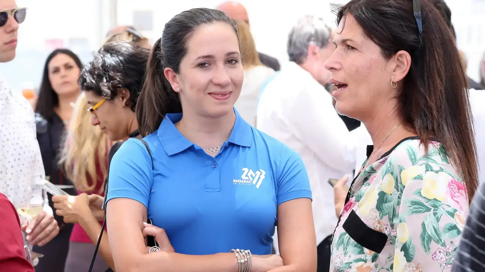 נטע ריבקין מסיבת עיתונאים לפתיחת המכביה