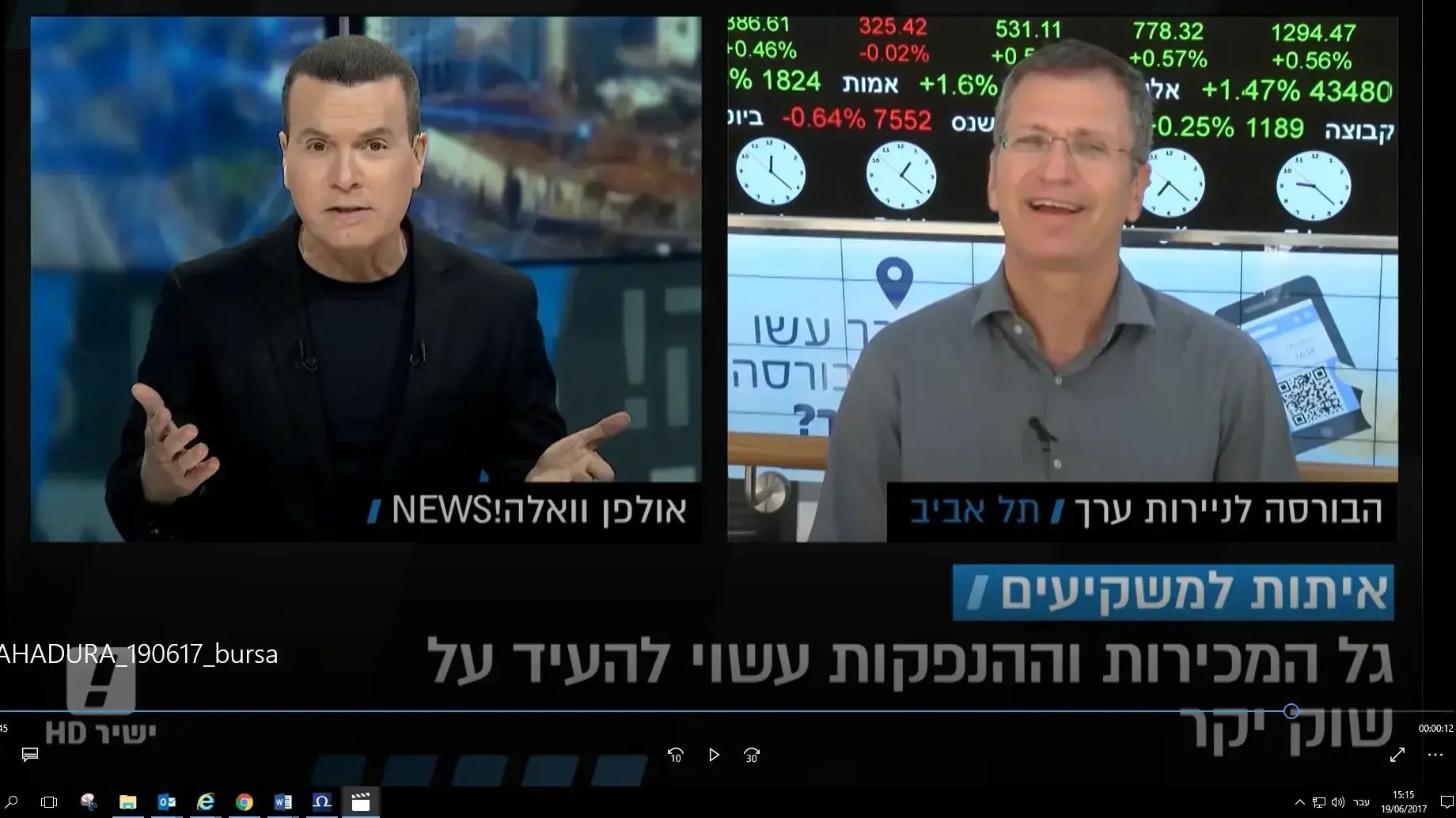 דיווח אלון גלזר מהבורסה