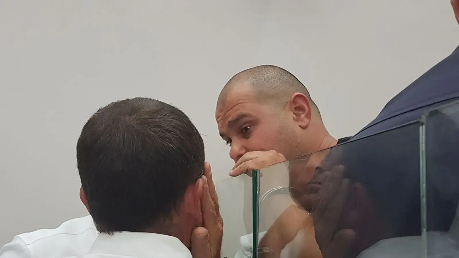 מיכאל מור בהארכת מעצרו היום בבימ"ש בנצרת 3 בספטמבר 2017