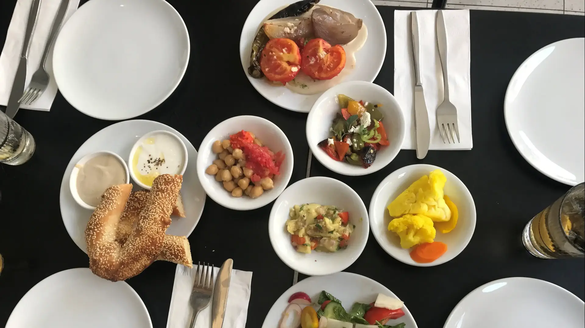 מנות ראשונות במסעדת סנטה קתרינה