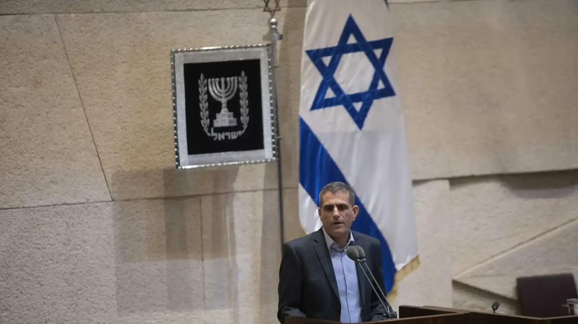 ח"כ מוסי רז נשבע במליאה, 23 באוקטובר 2017