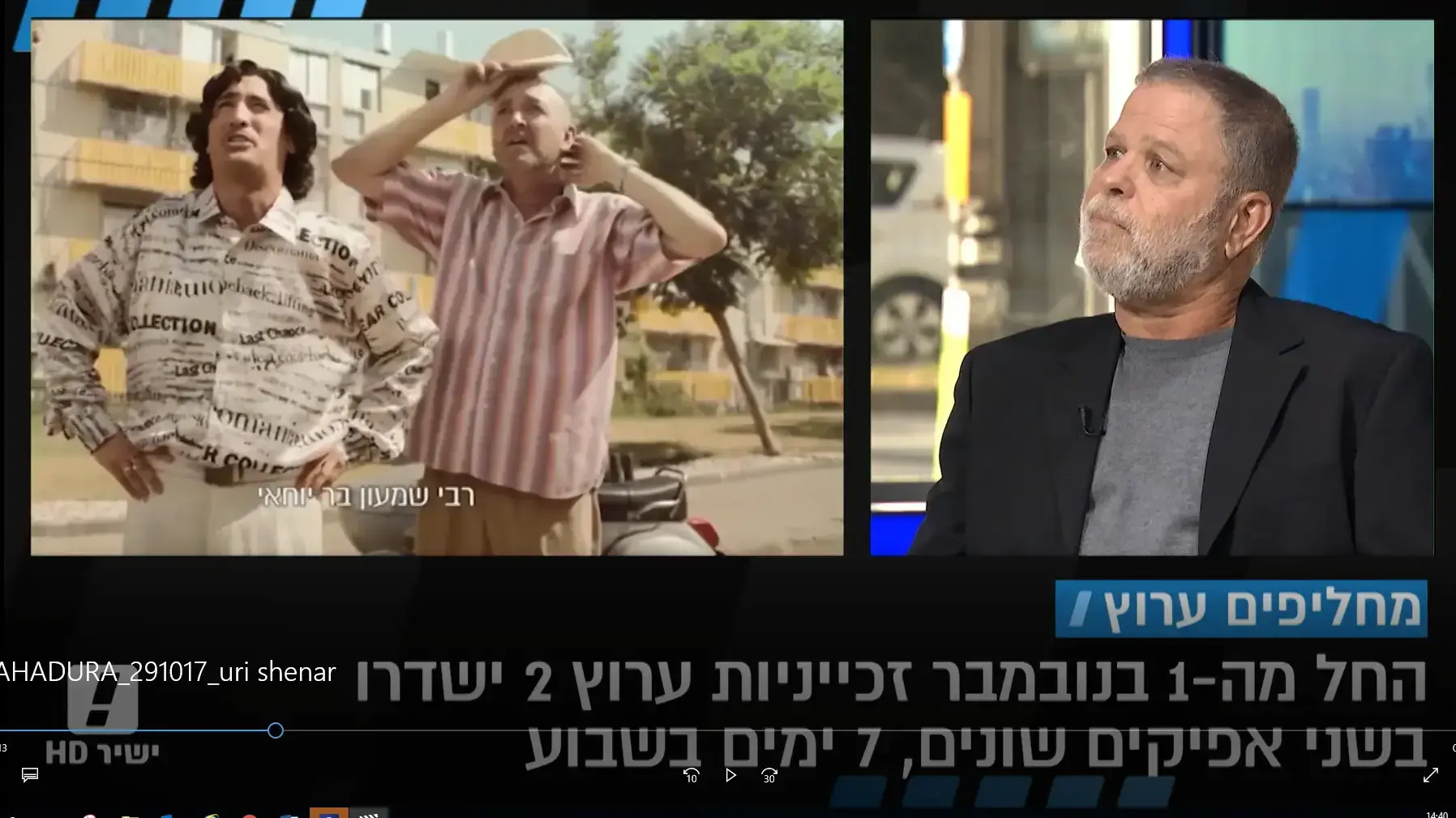 אורי שנער על פיצול ערוץ 2 מתוך המהדורה המרכזית 29.10.17