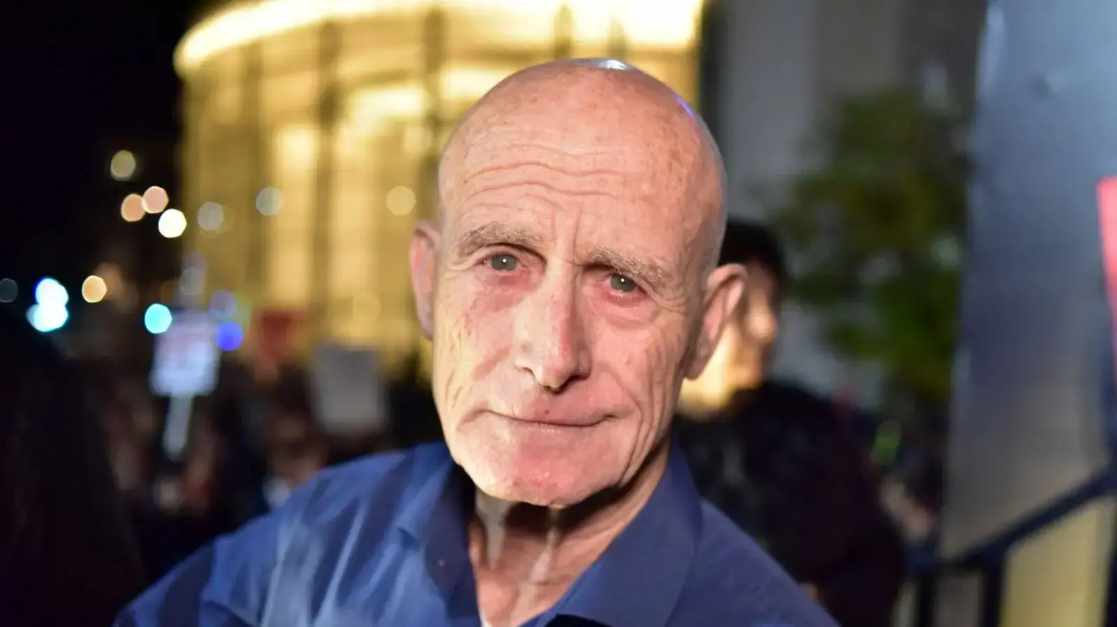 עמי איילוןהפגנה נגד השחיתות השלטונית בהבימה 16 בדצמבר 2017