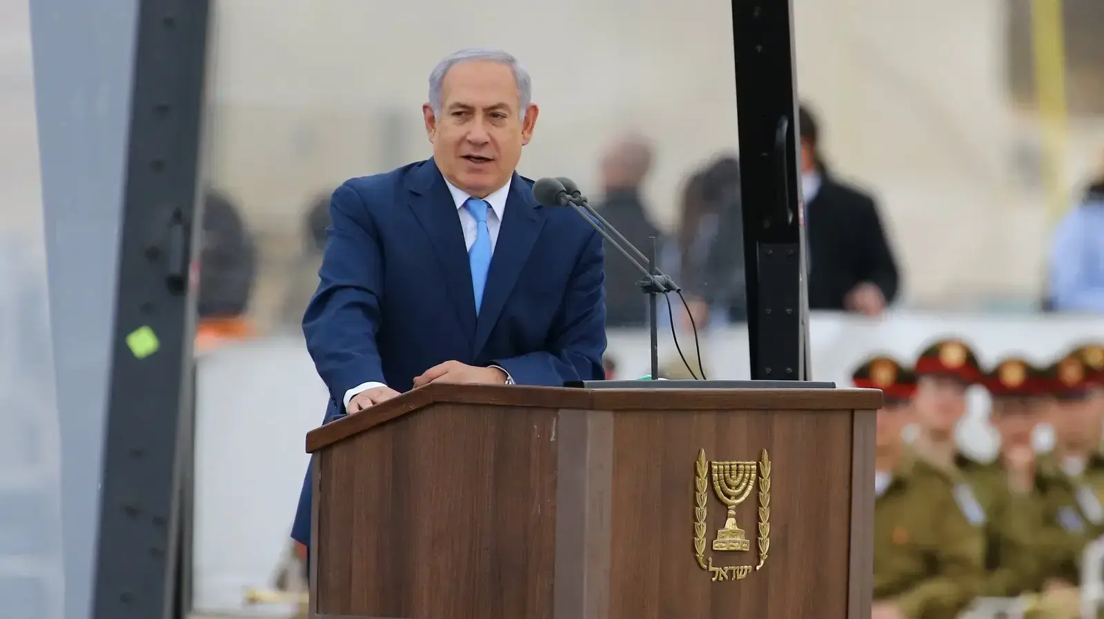 רה"מ נואם בטקס מסדר כנפיים, סיום קורס טיס 175, בסיס חצרים  27 בדצמבר 2017