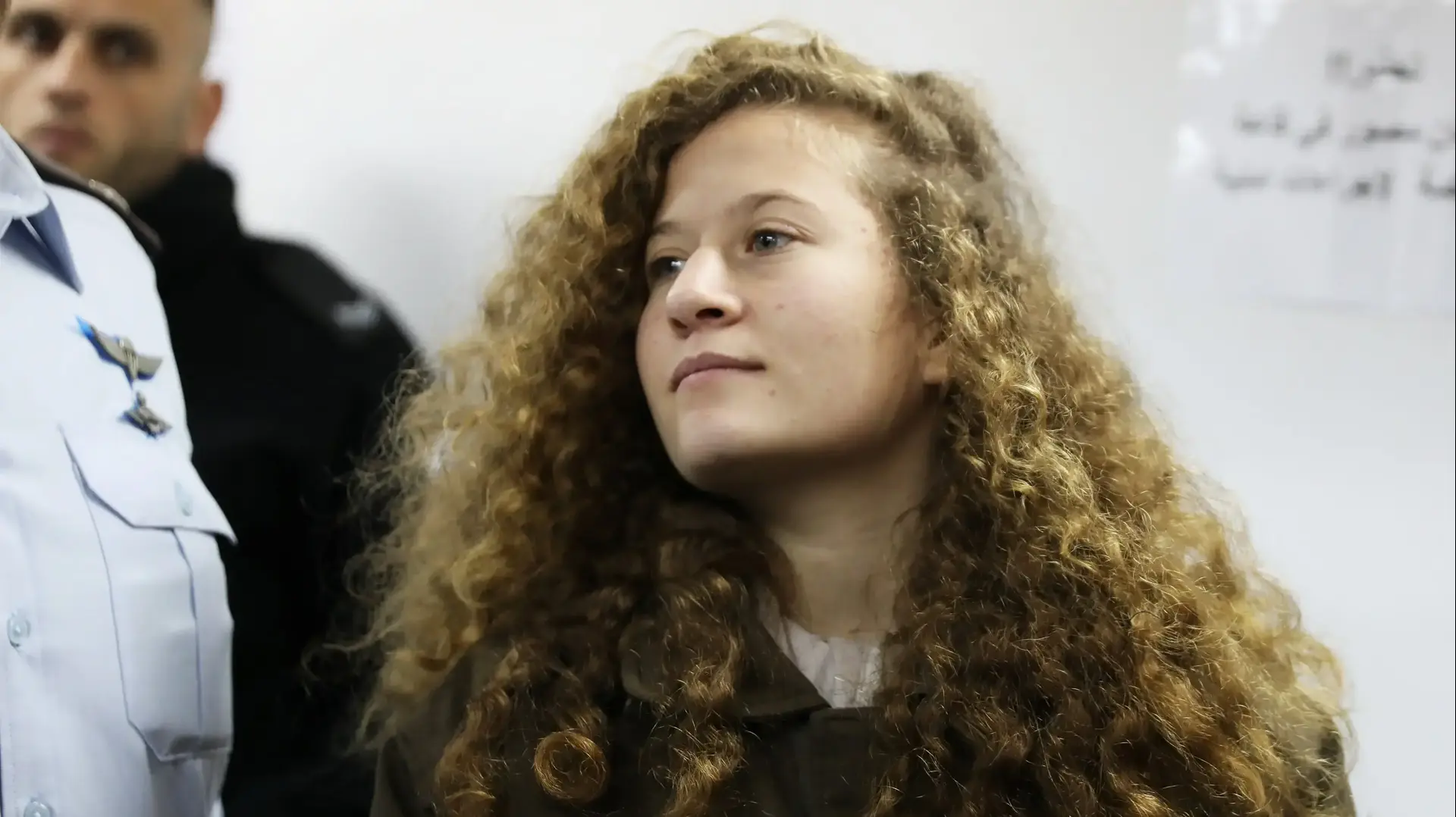 עהד תמימי מובאת לדיון הארכת מעצר בכלא עפר, 15 בינואר 2018 עהד תמימי מובאת לדיון הארכת מעצר בכלא עפר, 15 בינואר 2018