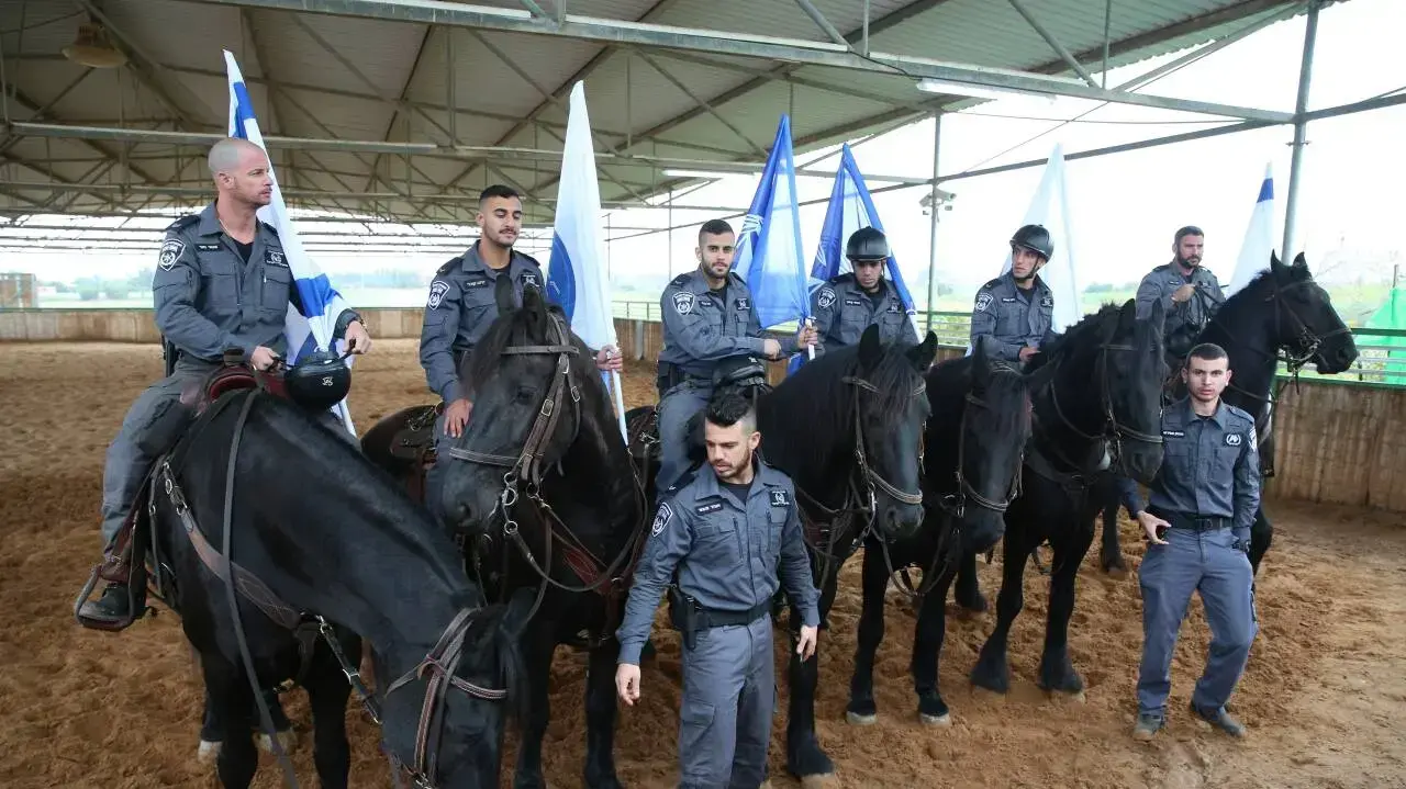 טקס חניכת בית חדש ליחידת הפרשים של משטרת ישראל במחוז ת?א בנוכחות במפכ"ל, תלמי מנשה 25 בינואר 2018