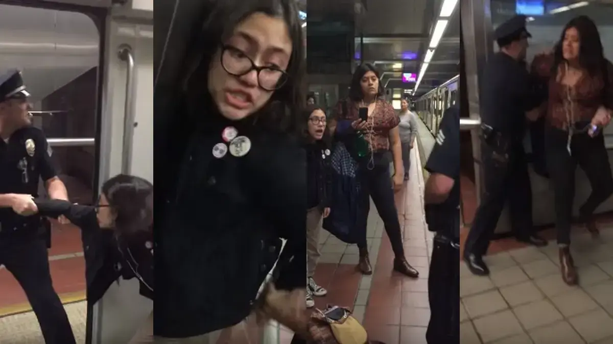 אישה נעצרה בארה"ב לאחר שהניחה רגליים על מושב הרכבת התחתית