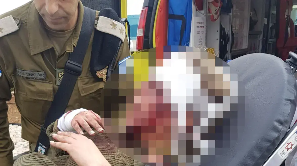 שני חיילים נפצעו קל לאחר שרכב צבאי נכנס בשוגג לג'נין, 12 בפברואר 2018