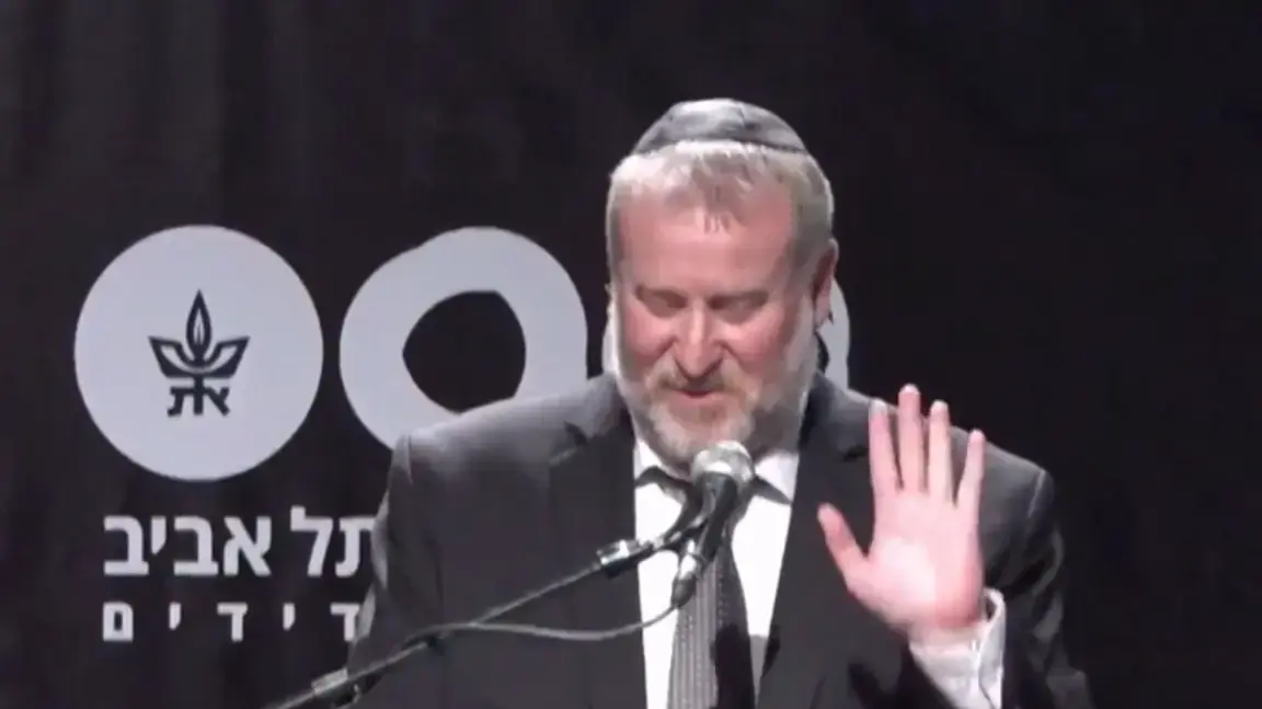 אביחי מנדלבליט באירוע של אגודת הידידים של אוניברסיטת תל אביב, 15 בפברואר 2018