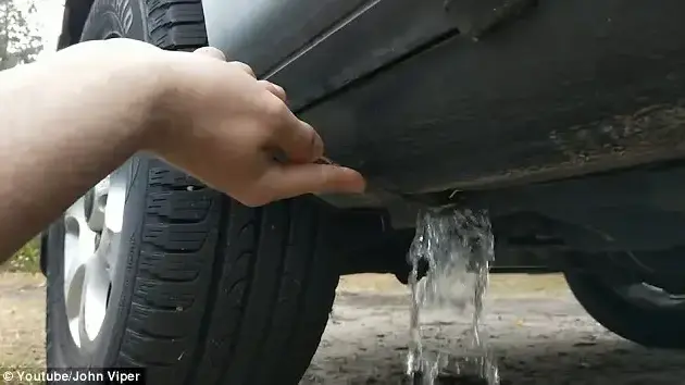 ריקון מים שהצבטרו ברכב