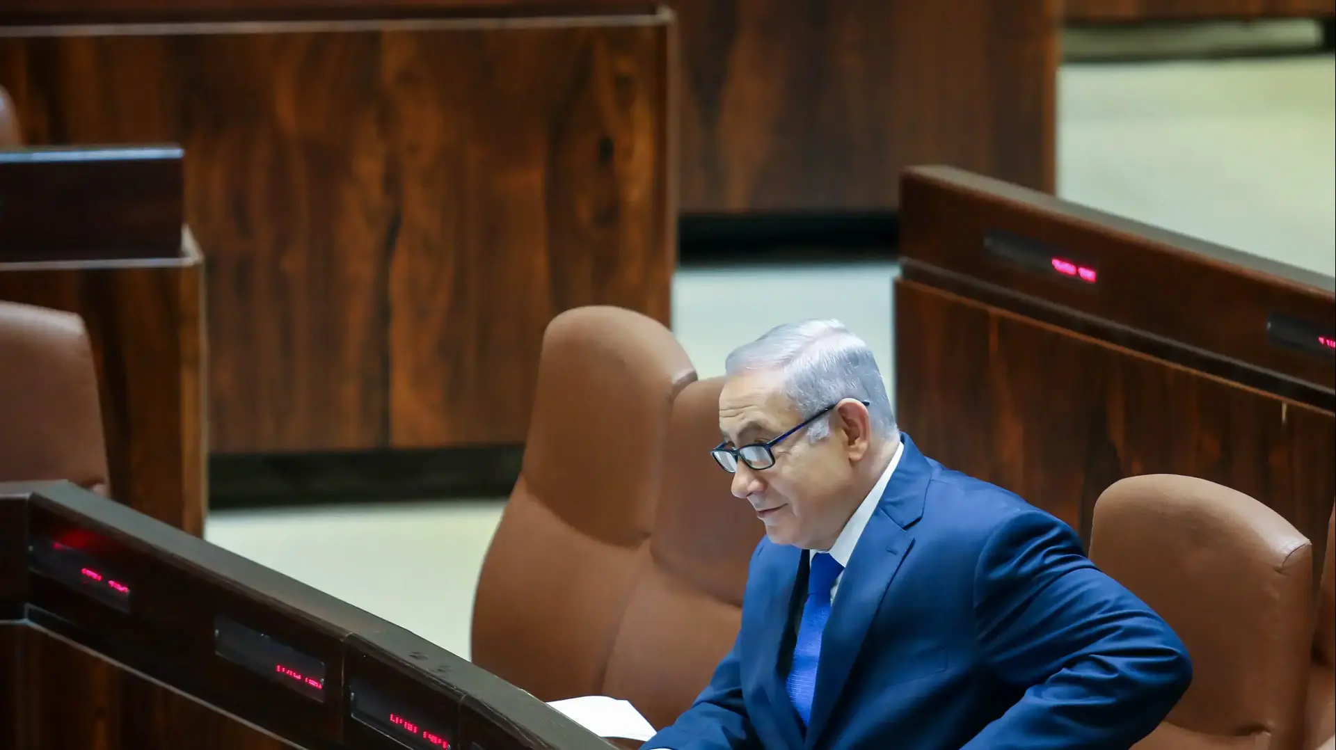 ראש הממשלה בנימין נתניהו במהלך מליאת הכנסת 12 במרץ 2018