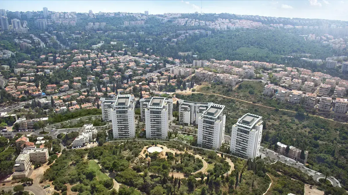 הדמיית פרויקט פינוי בינוי בחיפה נוה שאנן