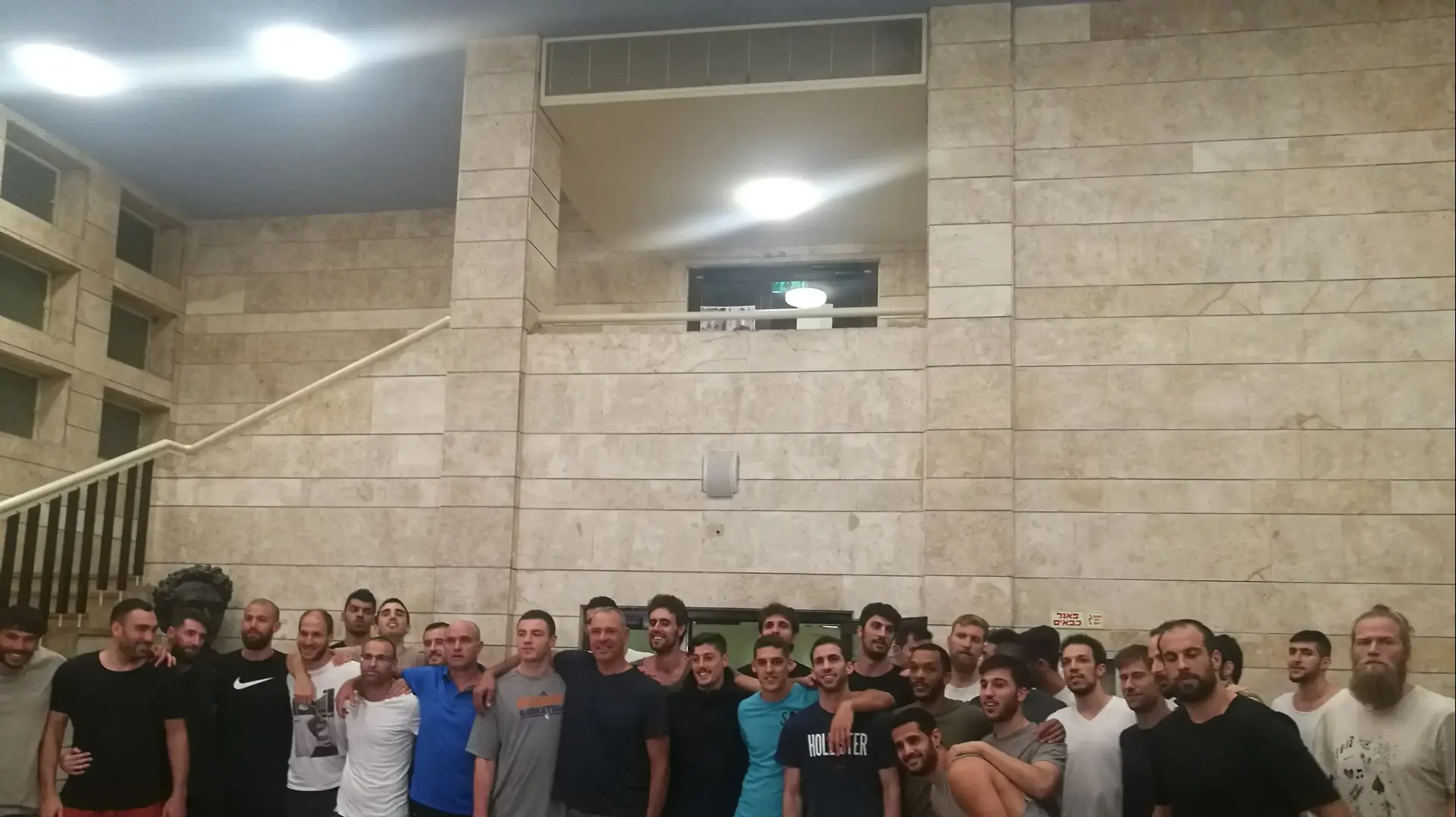 שחקני ליגת העל בכדורסל אחרי הפגישה איגוד השחקנים