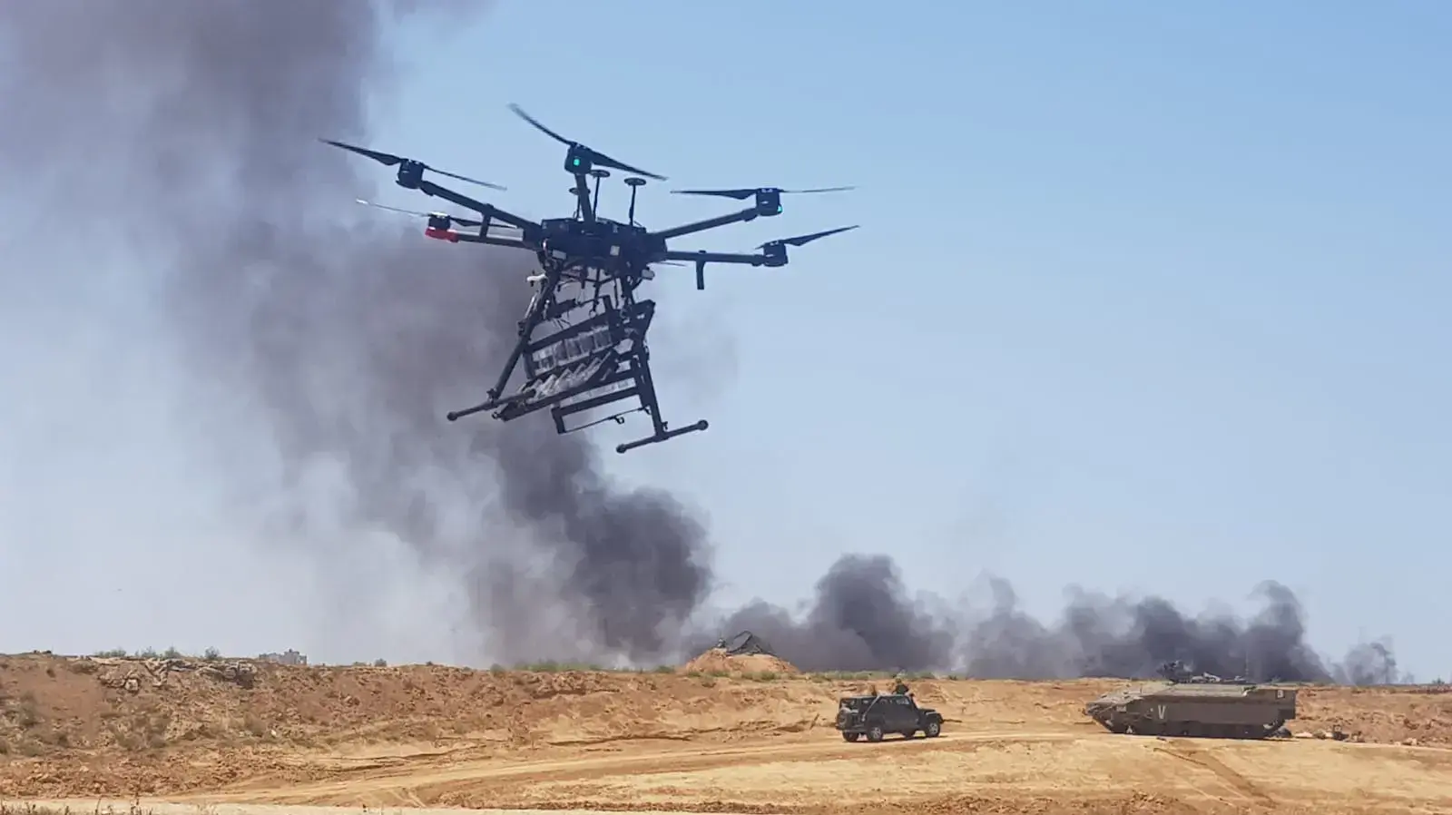 יחידת מטמון לפיתחו אמצעים ורחפנים נגד המפגינים בגבול רצועת עזה