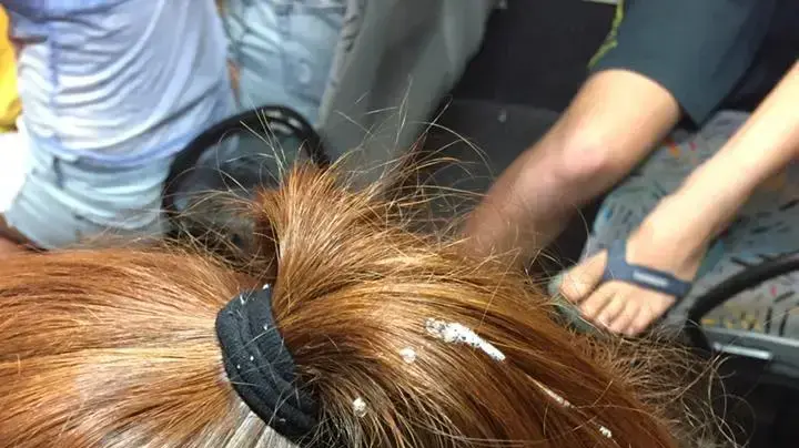 פוסט ויראלי בפייסבוק - יריקה על השיער