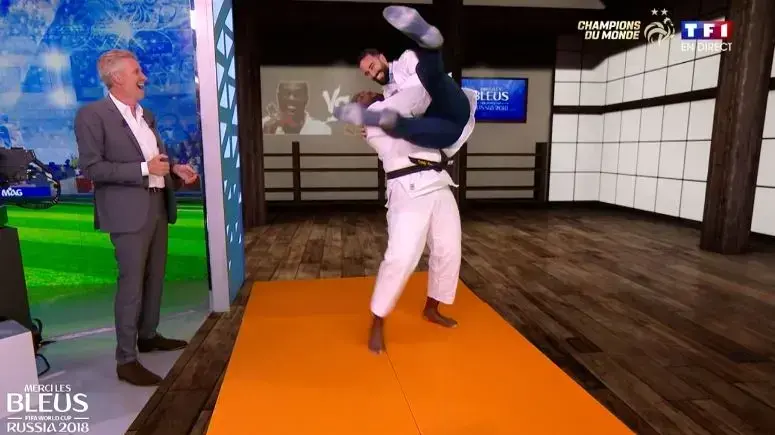 עדיל ראמי, נבחרת צרפת, מול הג'ודוקא טדי רינר