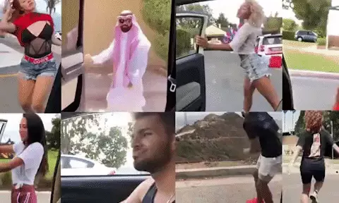 גיף רוקדים ברחוב
