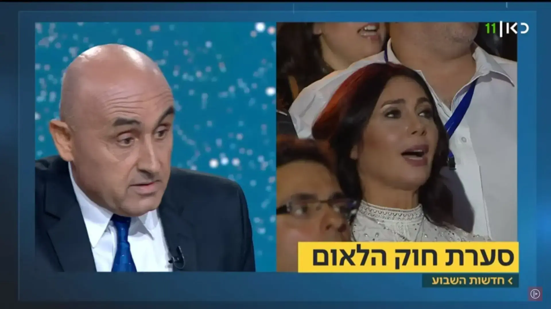 ריאד עלי מדבר על חוק הלאום במהדורת החדשות של כאן