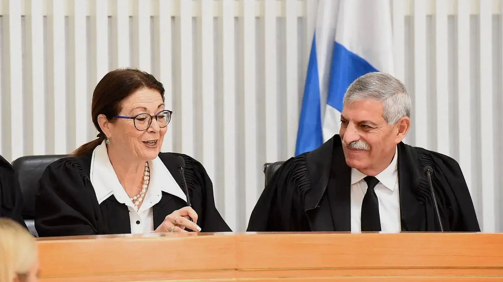 טקס פרישת שופט בית המשפט העליון- השופט אורי שהם ונשיאת בית המשפט העליון אסתר חיות, ירושלים, 2 באוגוסט 2018