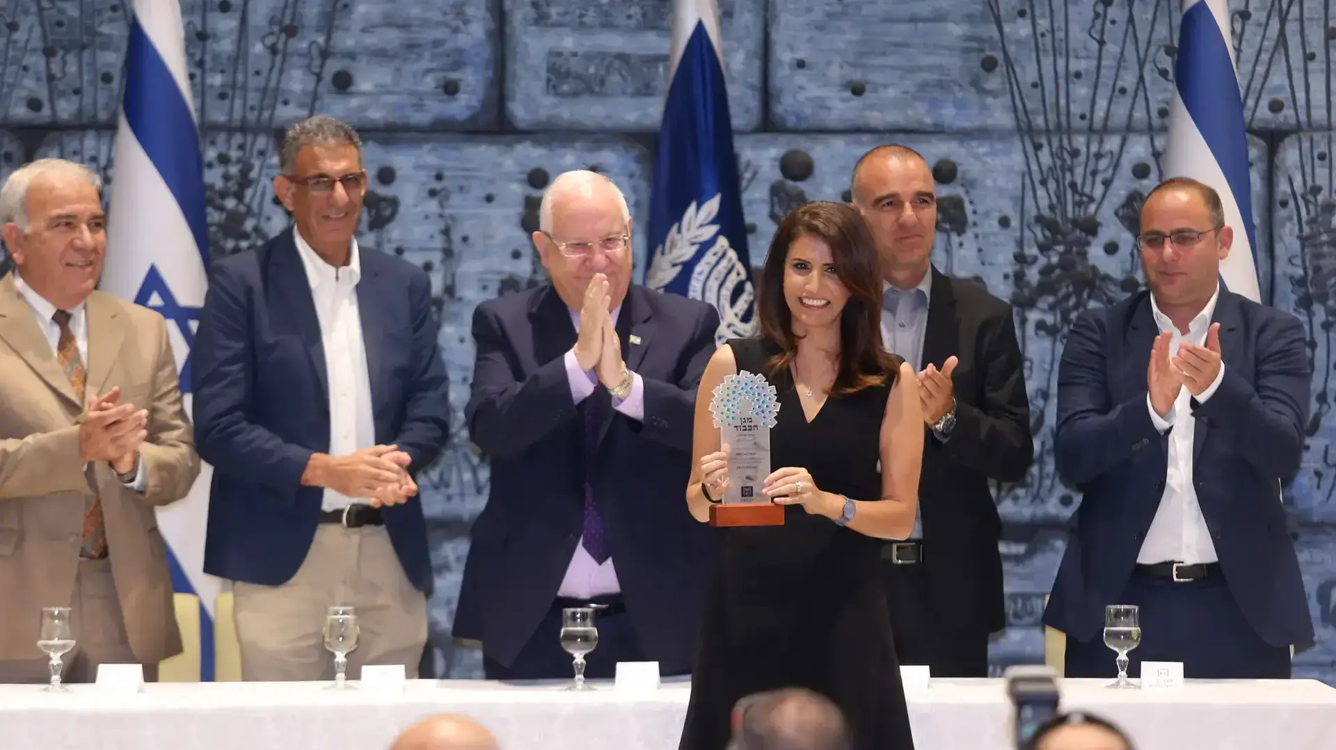 אלונה ברקת בטקס מגן הכבוד בבית הנשיא רובי ריבלין