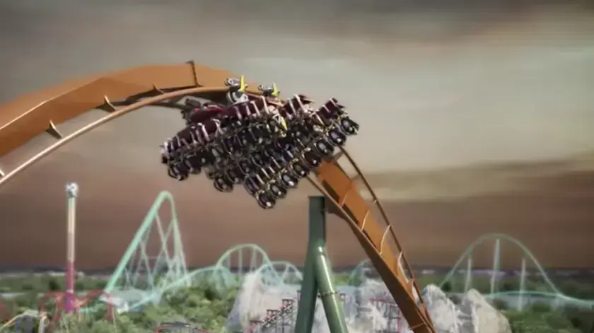 רכבת ההרים yukon striker בקנדה
