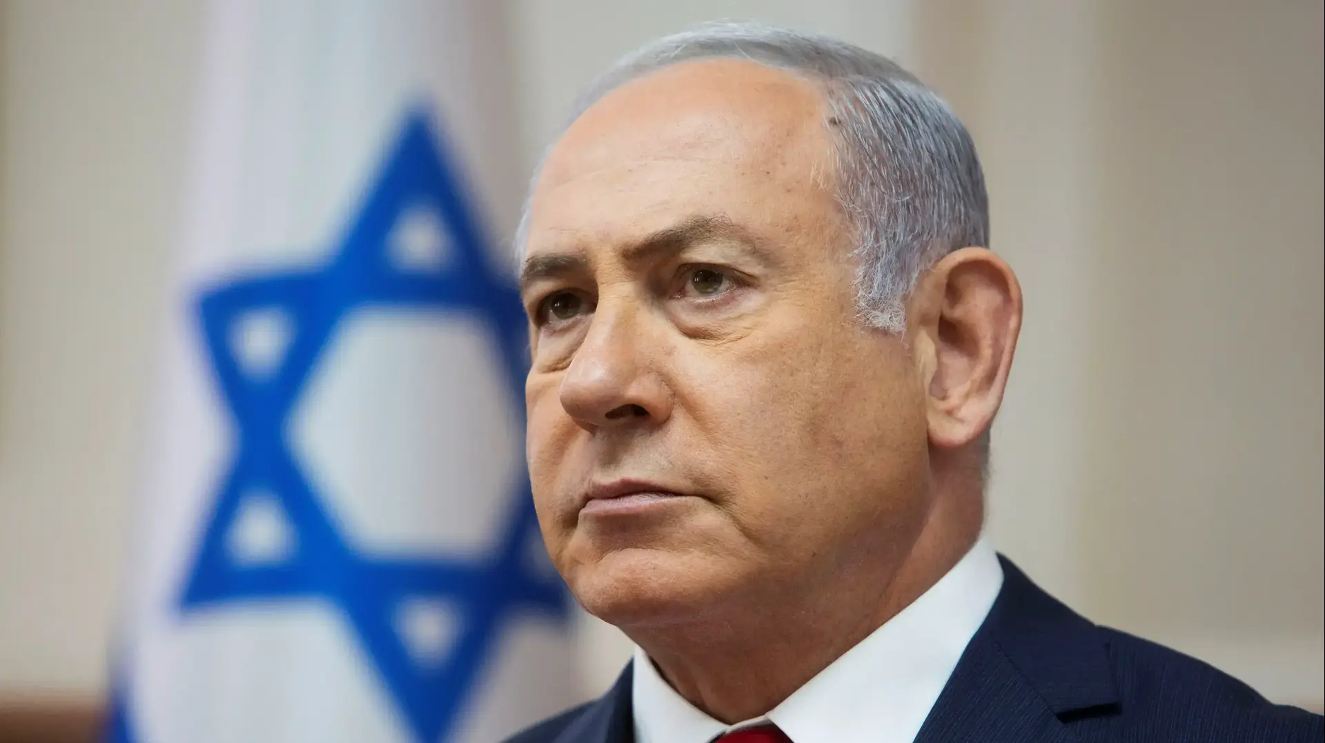 ראש הממשלה, בנימין נתניהו במהלך ישיבת הממשלה השבועית בלשכתו בירושלים 16 בספטמבר 2018