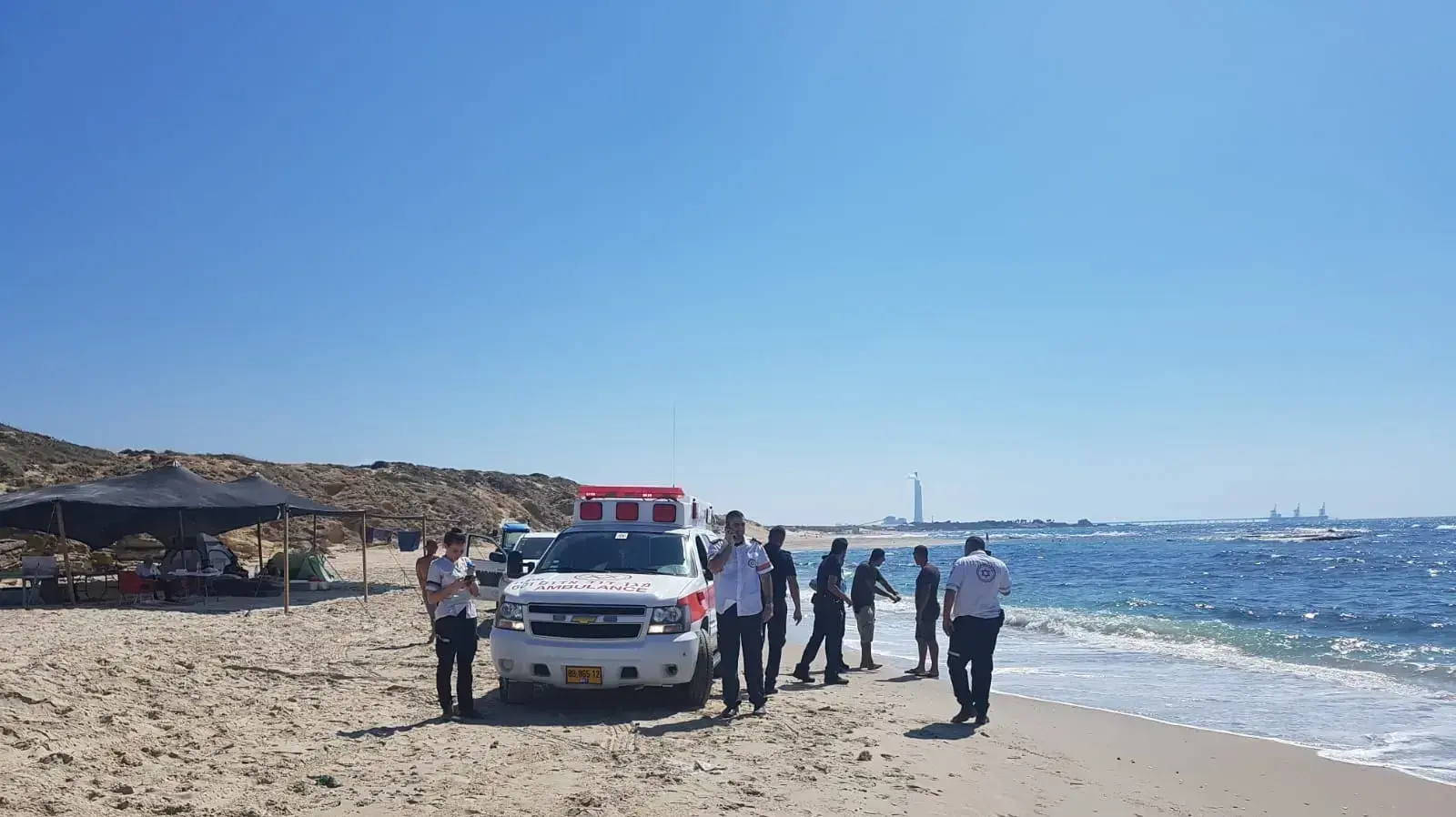 סריקות אחר אישה נעדרת בחוף הים בקיסריה 21 בספטמבר 2018