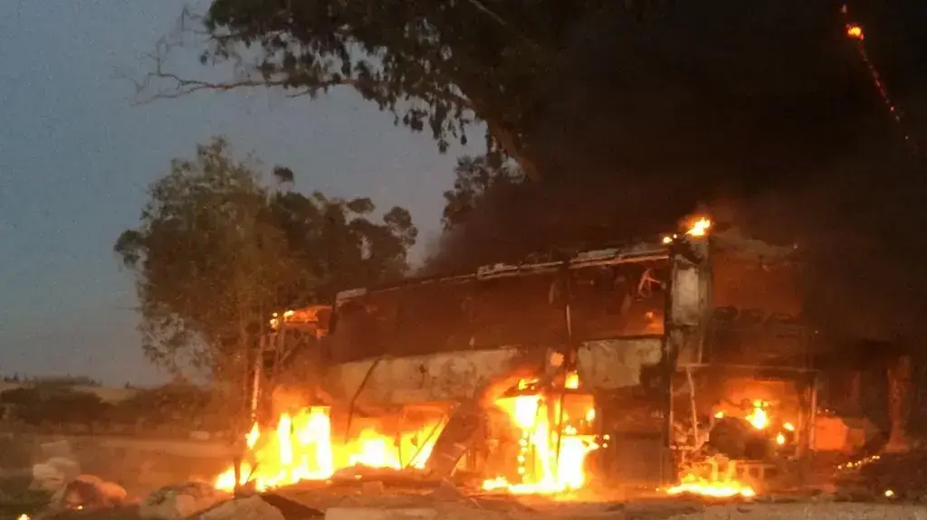 פגיעת הפצמ"ר באטובוס