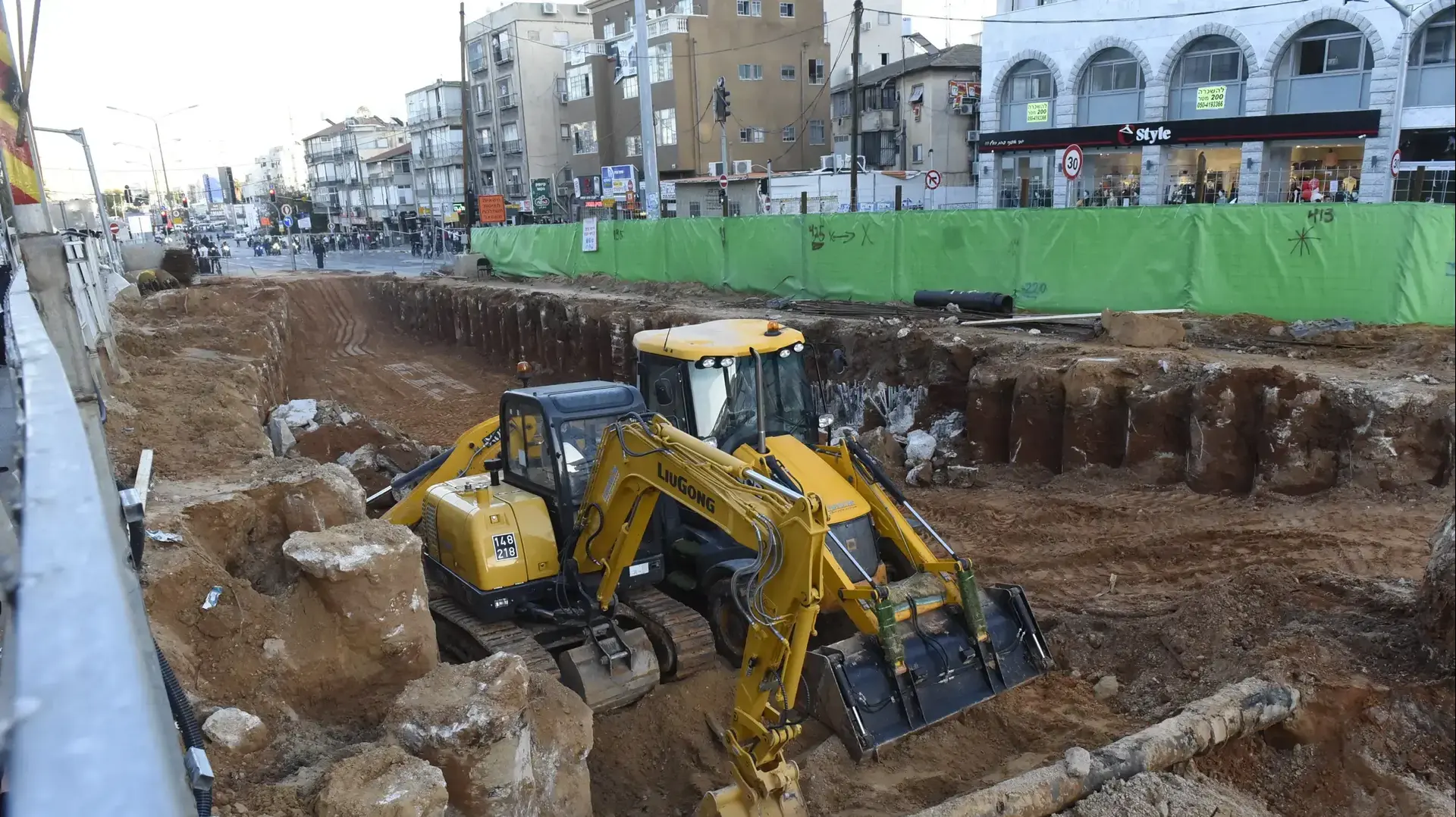 עבודות הרכבת הקלה   זבוטנסקי   בני ברק