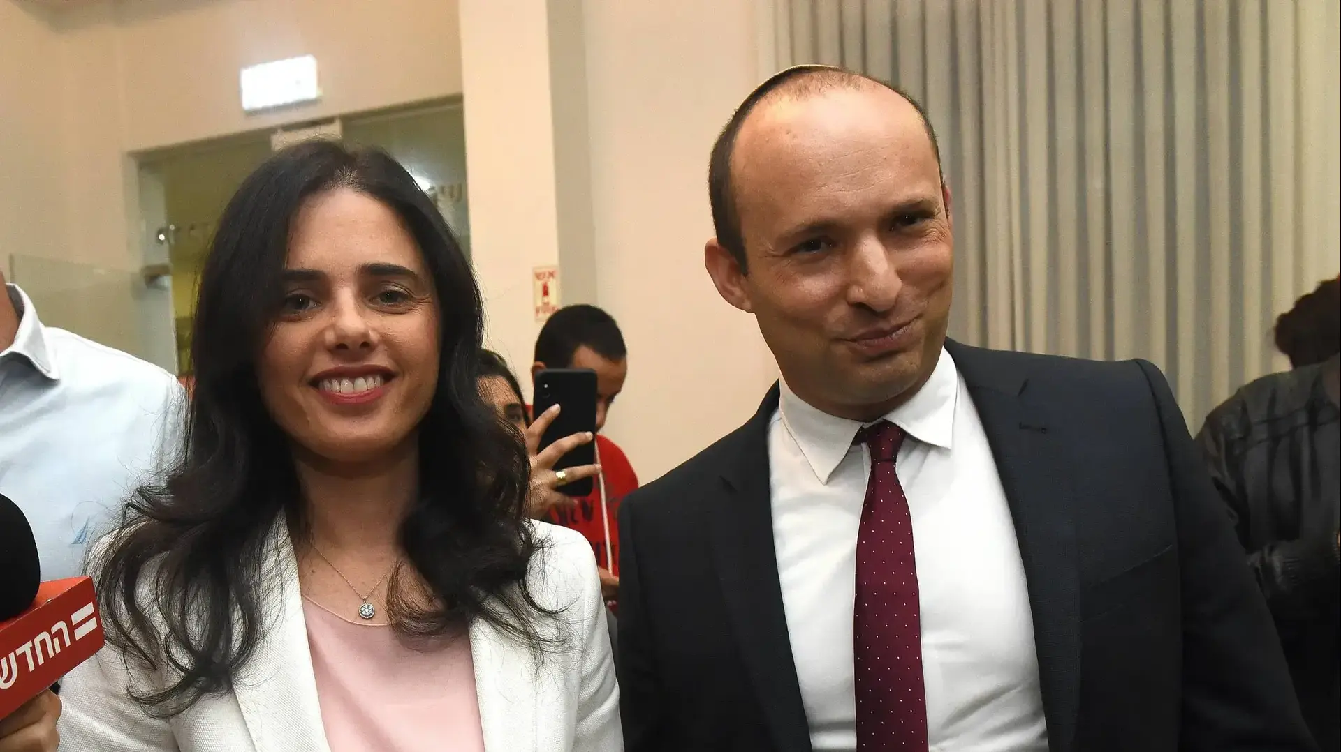 איילת שקד ונפתלי בנט בהצהרה מיוחדת, בחירות 2019, מפלגת הימין החדש, 29 דצמבר 2018