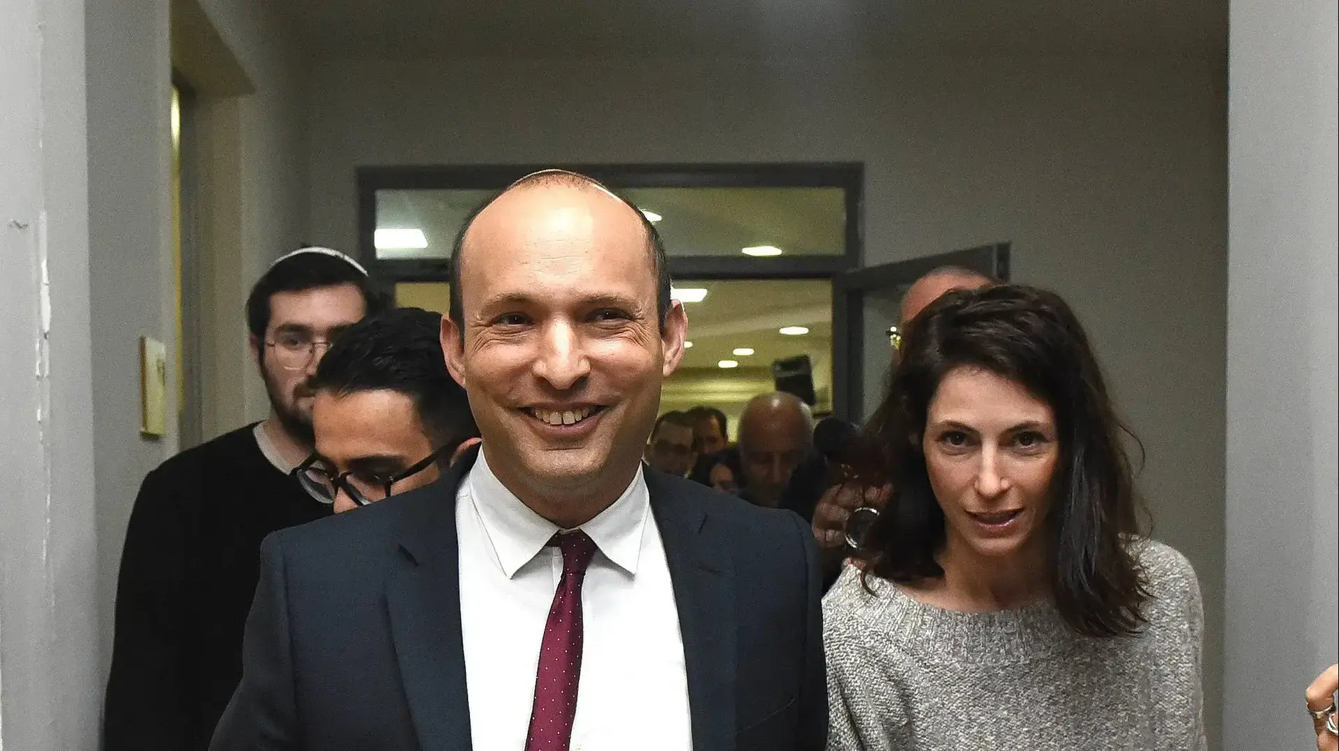 נפתלי בנט ואשתו גילת, בית סוקולוב, 29 בדצמבר 2018