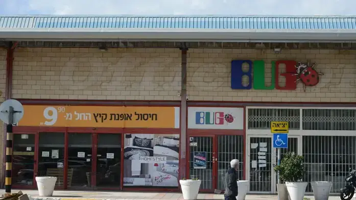 חנויות סגורות במתחם ירקונים