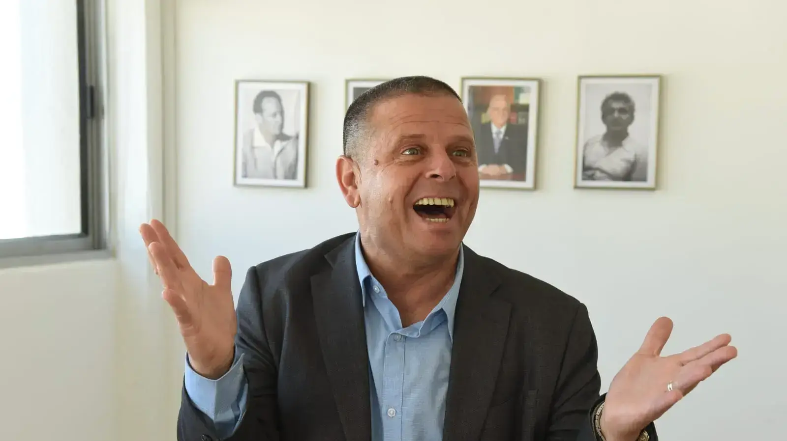איתן כבל במטה שלו, פריימריז של מפלגת העבודה,, 11 בפברואר 2019