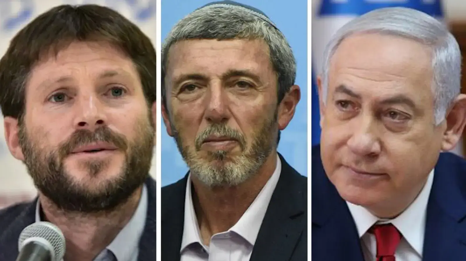 מפוצלת - ביבי נתניהו, בצלאל סמוטריץ' והרב רפי פרץ