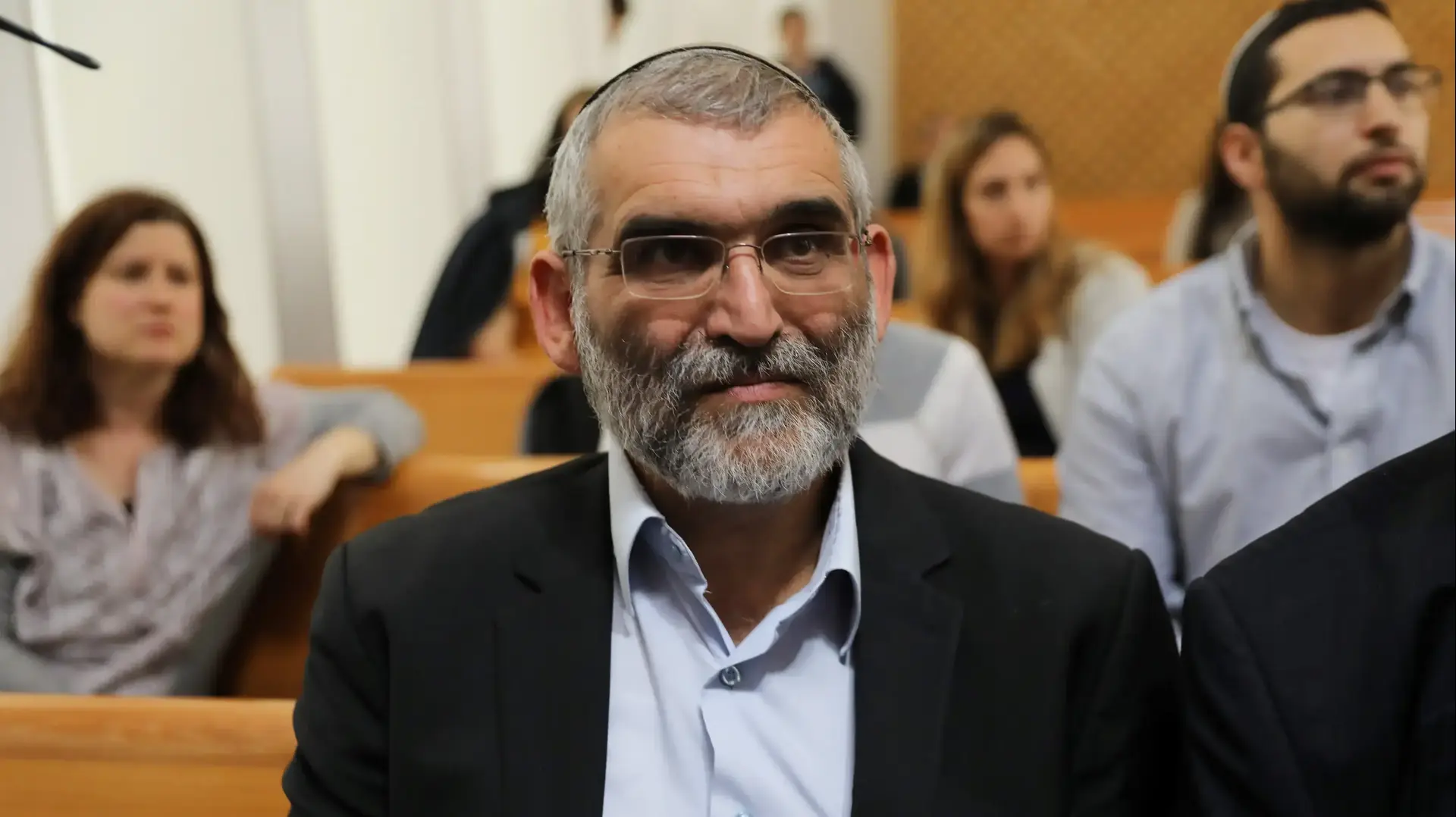 מועמד עוצמה יהודית מיכאל בן ארי בדיון לפסילת מועמדותו בבית המשפט העליון, 14 במרץ 2019