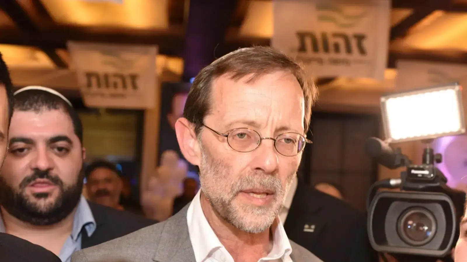 משה פייגלין, במהלך כינוס פעילי המפלגה אחרי תוצאות המדגם ברמת גן 10 באפריל 2019