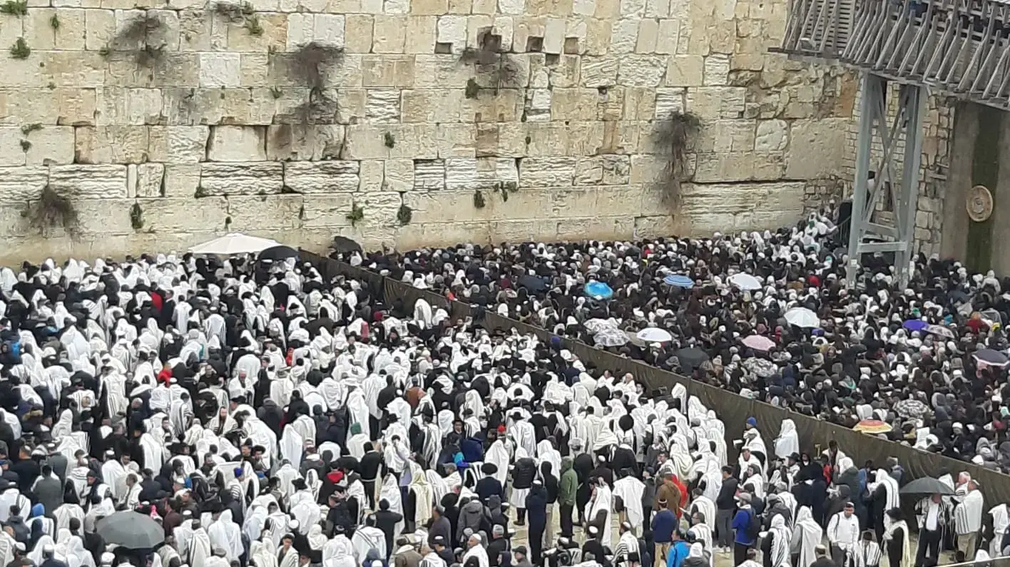 ברכת כוהנים בכותל , 22 באפריל 2019