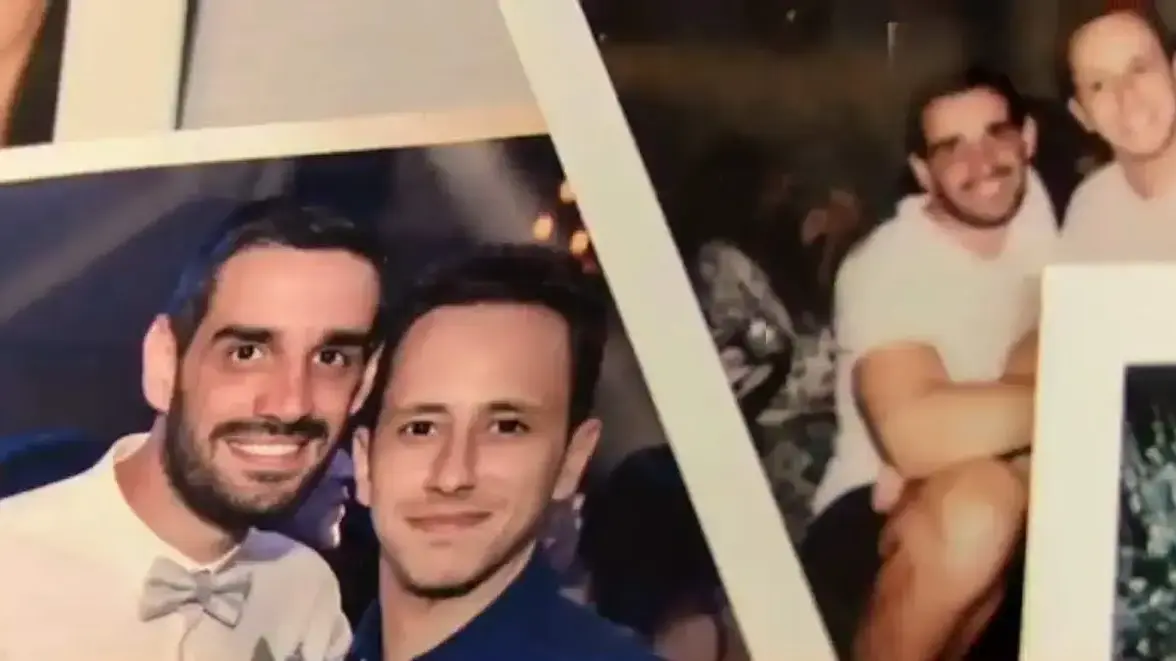 טל שמאי ובן זוגו. צילום מסך, שש עם אמנון לוי