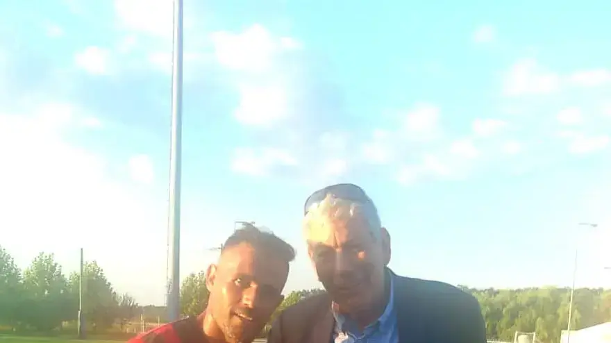 מהראן לאלה שחקן הפועל חיפה עם יואב כץ