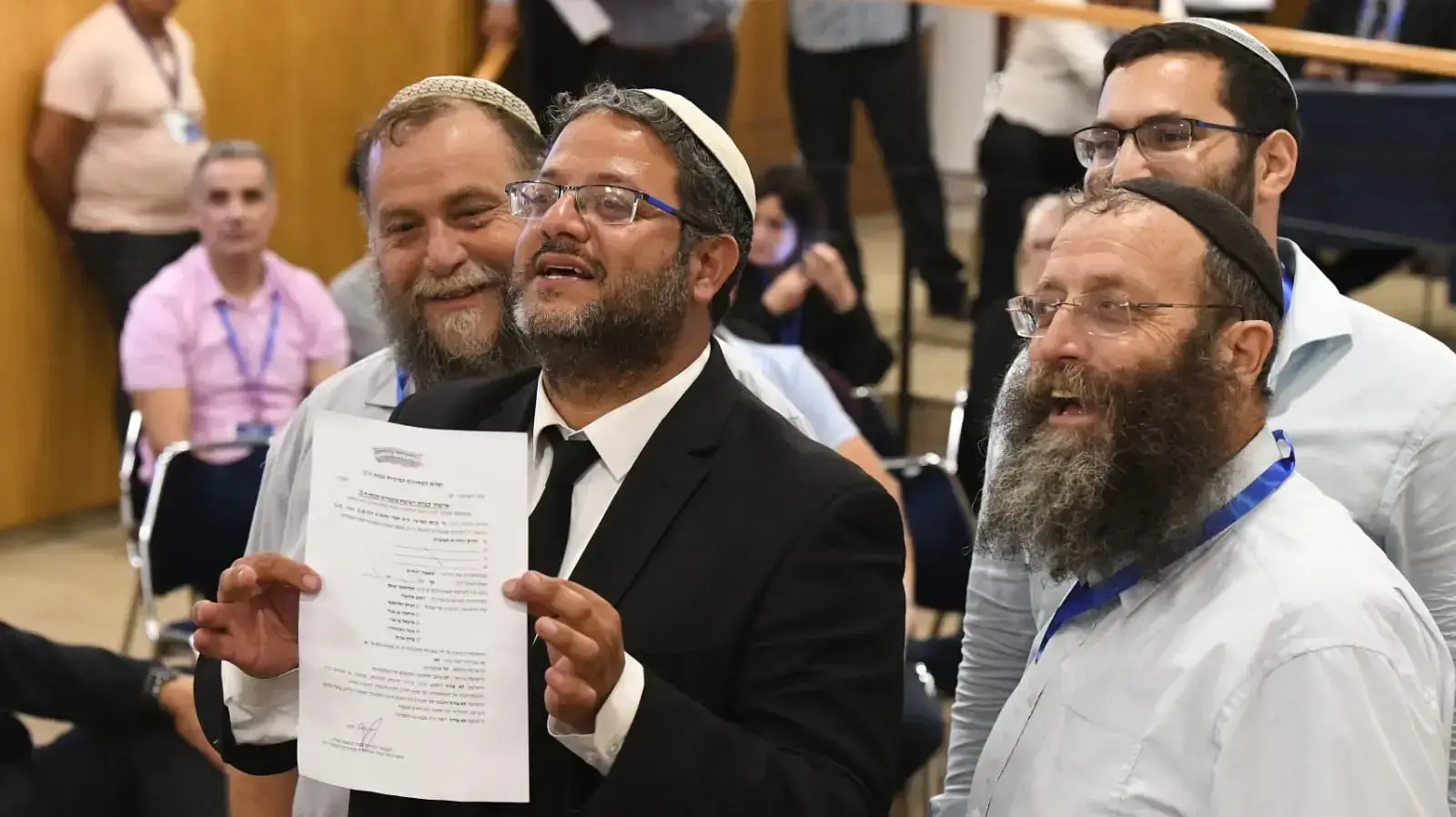 איתמר בן גביר, ברוך מרזל, בנצי גופשטיין,הגשת הרשימות לועדת הבחירות, 1 באוגוסט 2019