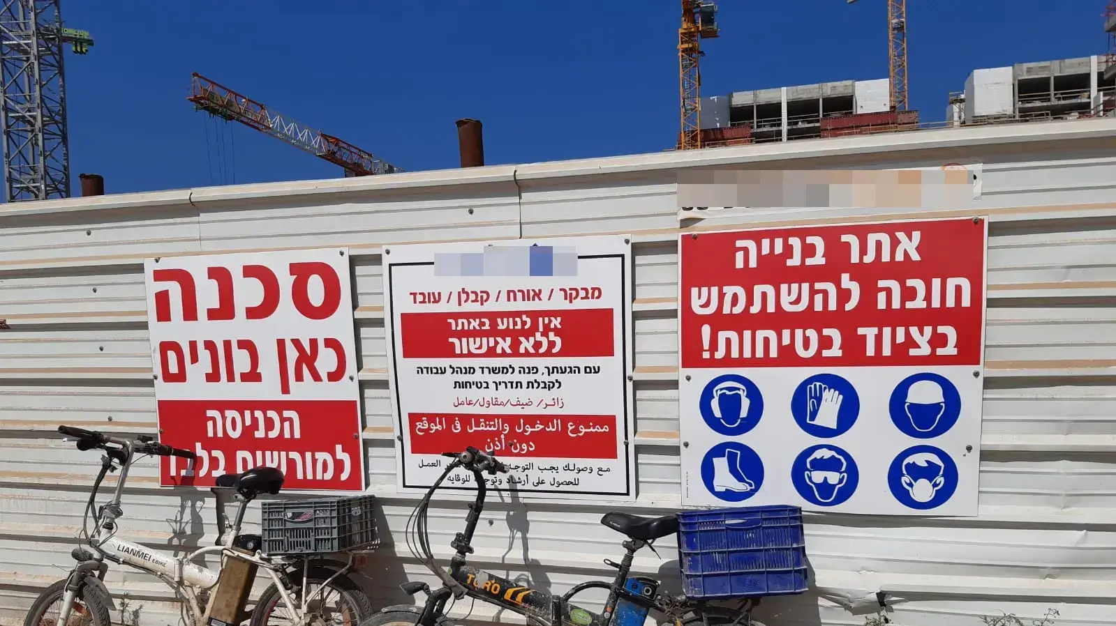 אתר הבנייה שבו נהרג הפועל בתאונת העבודה בגליל ים