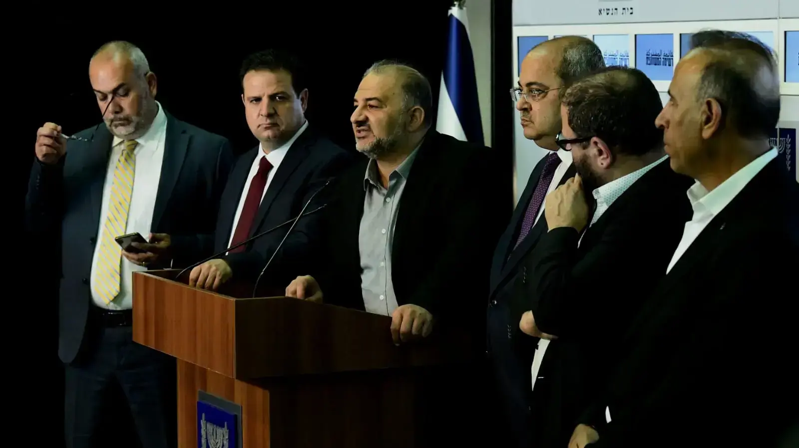 סיעת הרשימה המשותפת בהתייעצויות בבית הנשיא, 22 בספטמבר 2019 סיעת הרשימה המשותפת בהתייעצויות בבית הנשיא, 22 בספטמבר 2019