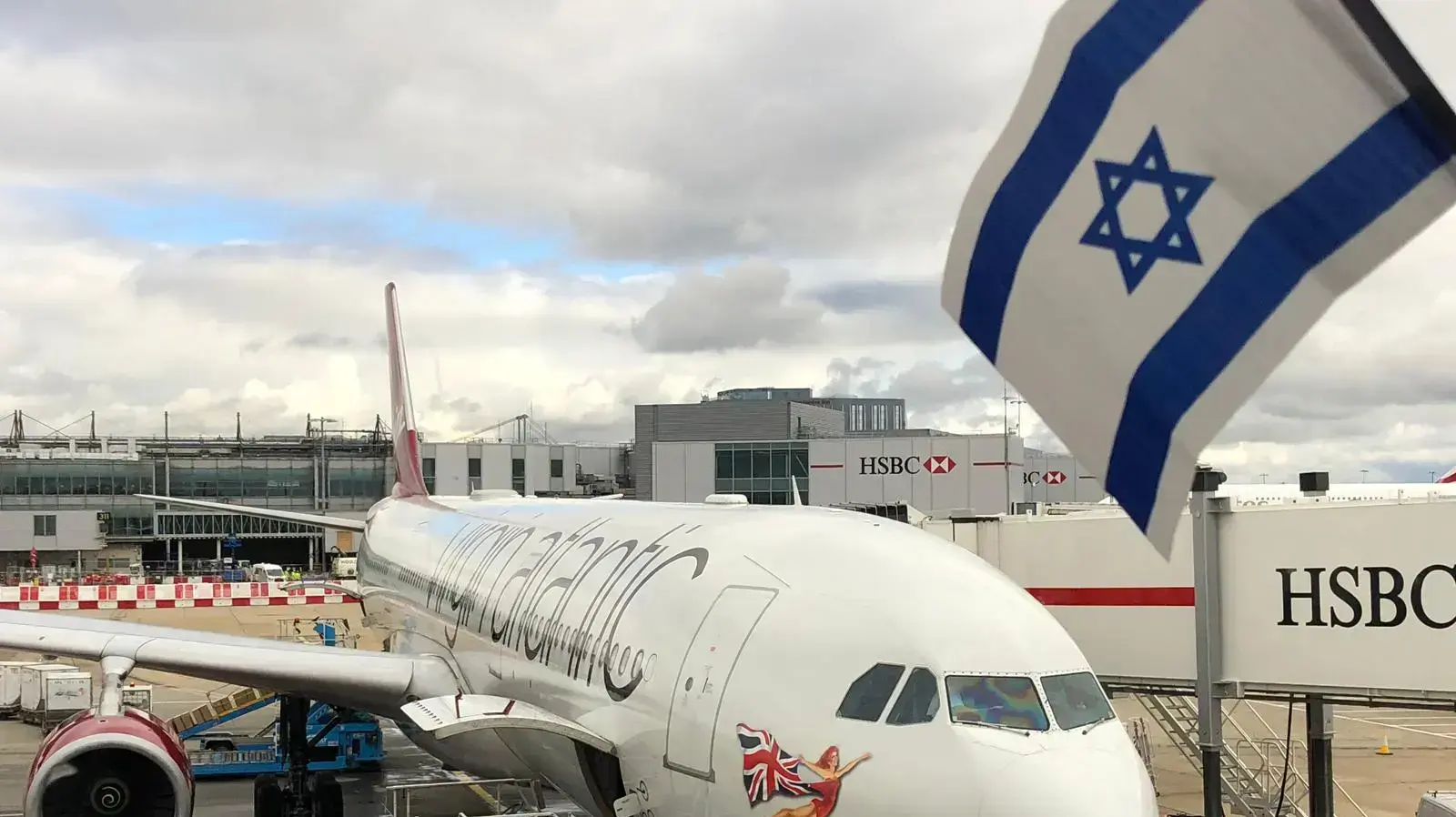 מטוס וירג'ין אטלנטיק נערך לטיסת הבכורה לישראל