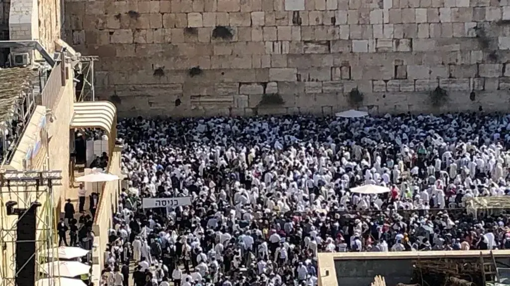 ברכת הכהנים בכותל 16 באוקטובר 2019