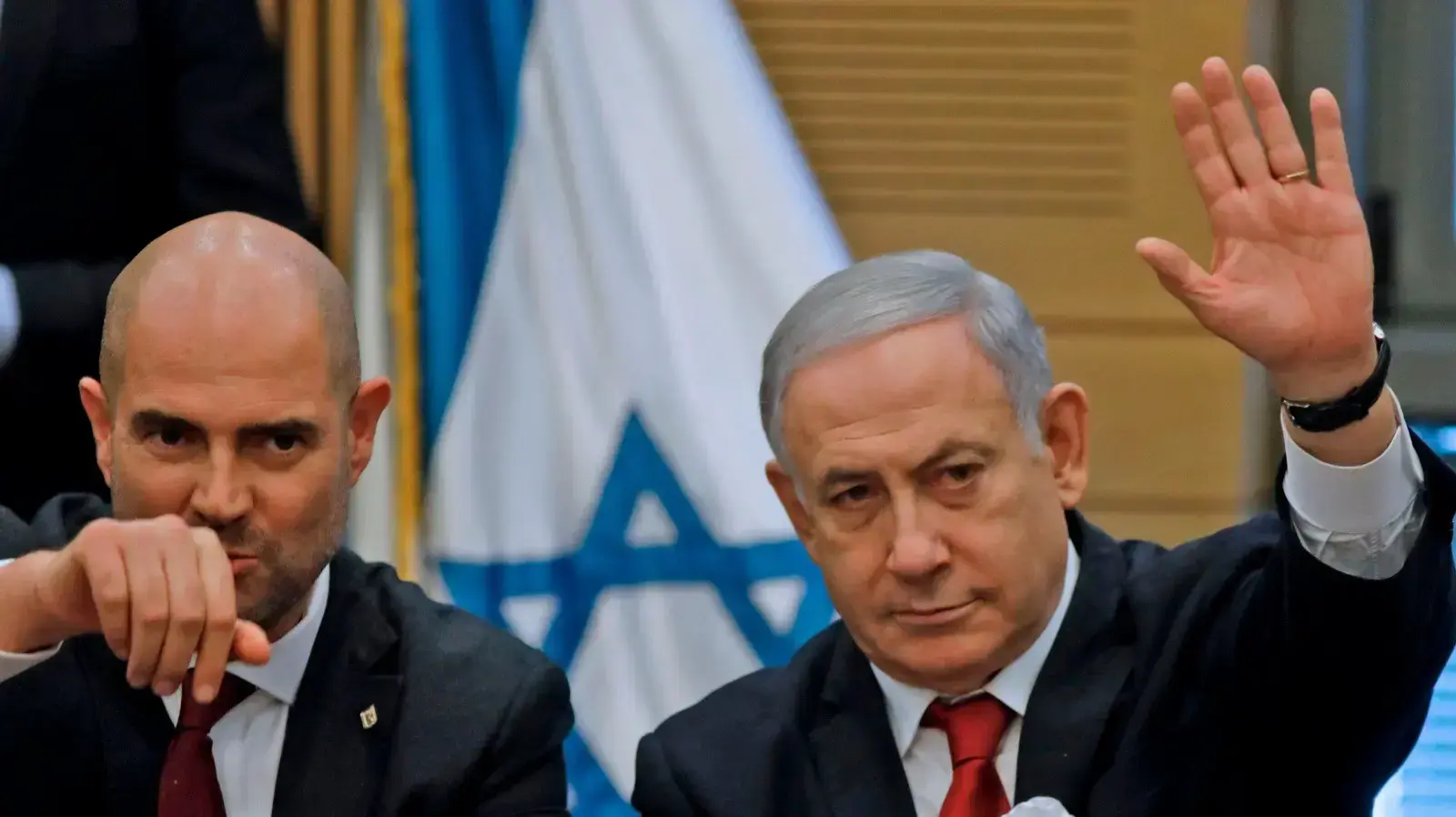 ראש הממשלה בנימין נתניהו ושר המשפטים אמיר אוחנה, 3 באוקטובר 2019